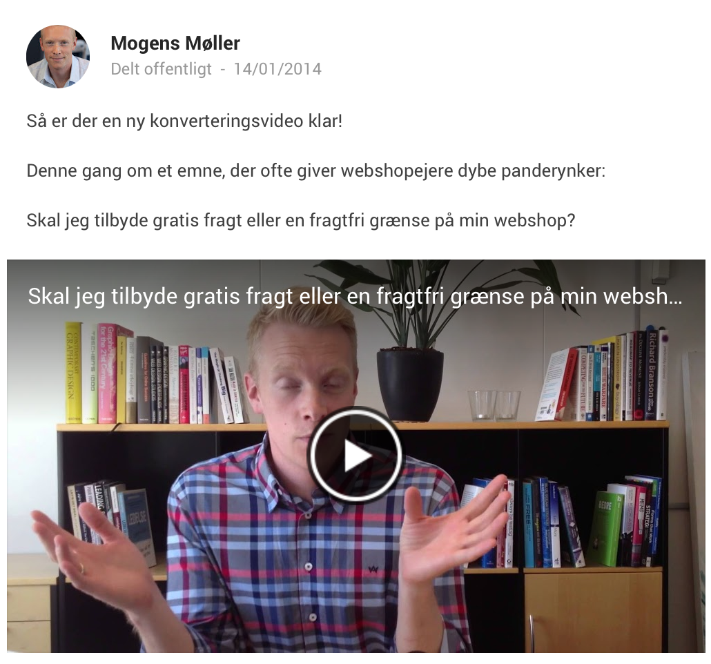 Mogens Møller konverteringsvideo fragtfri webshop